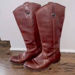 Melissa Button Frye Boots. Size 9 (narrow to average width)